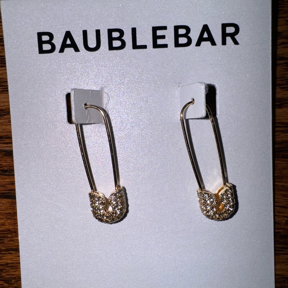 Safety pin earrings